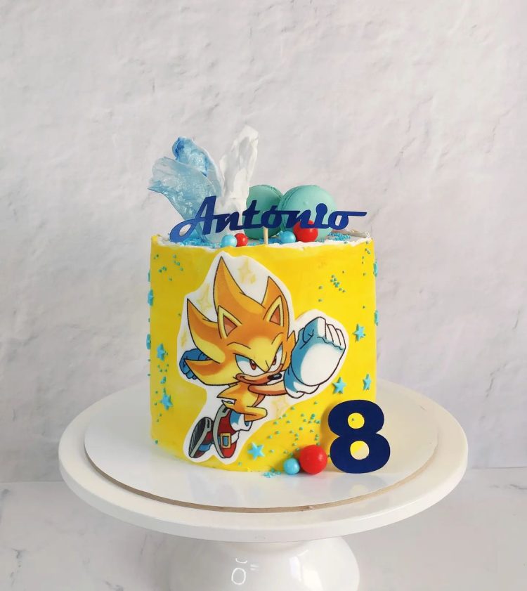 Sonic - Sonic Amarelo 11  Arte com ouriços, Festas de aniversário