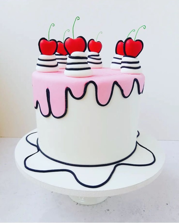 Cartoon cake: bolos que parecem desenhos 2D viralizam no TikTok, Ideias de  negócios